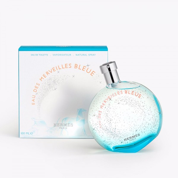 Hermes paris bleue eau merveilles eau de toilette 100ml vaporizador