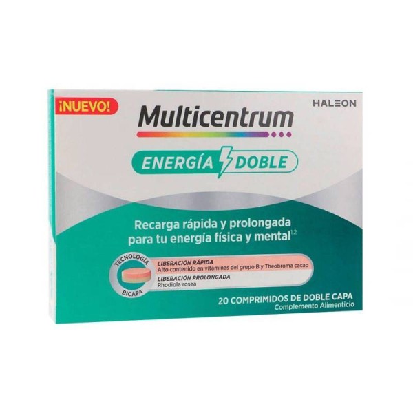 Multicentrum Energía Doble 20 Comprimidos Bicapa