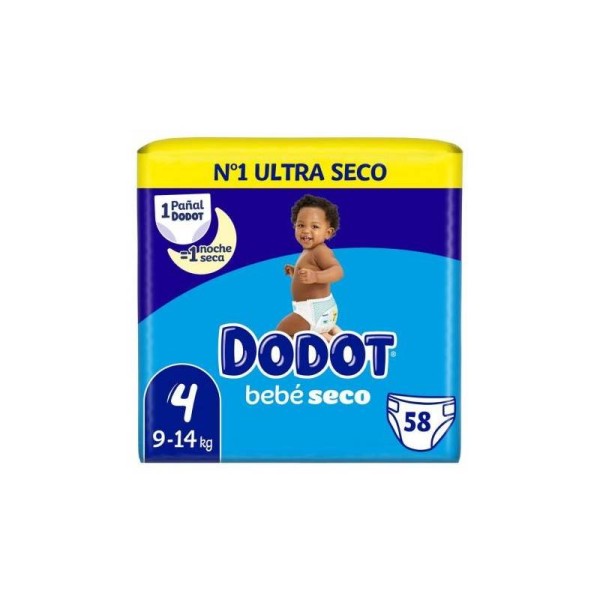 Dodot Bebe Seco Value Talla 4 10-15 Kg 62 Unidades
