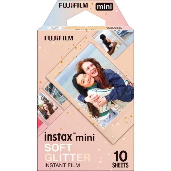 Fujifilm instant film mini soft glitter / película fotográfica instantánea